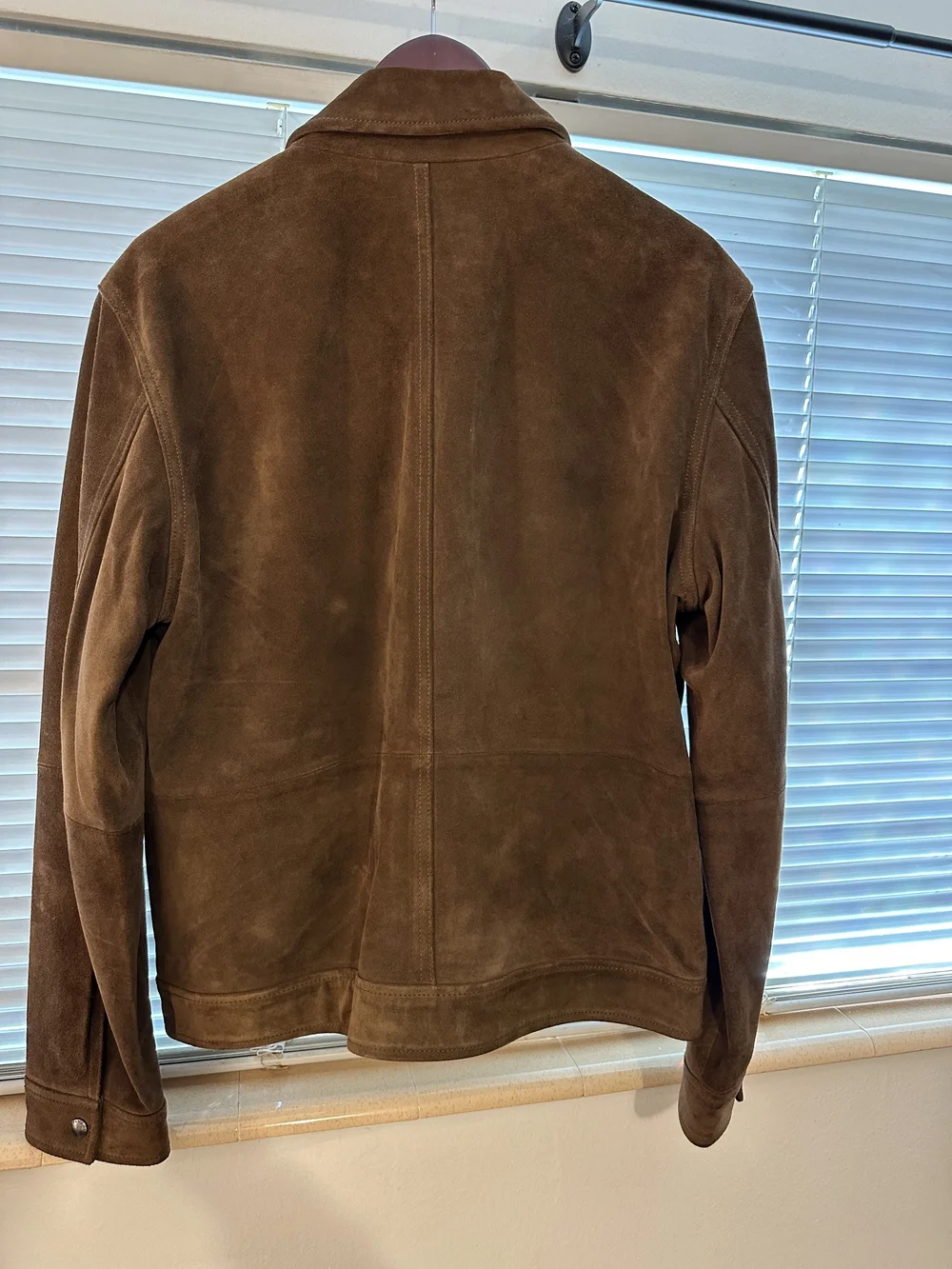 Banana Republic Heritage Suede Brown Trucker Jacket